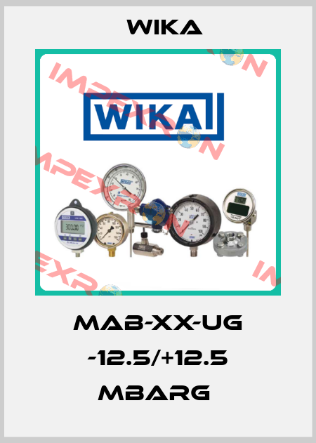 MAB-XX-UG -12.5/+12.5 mbarG  Wika