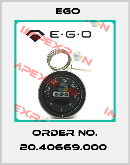 Order No. 20.40669.000  EGO