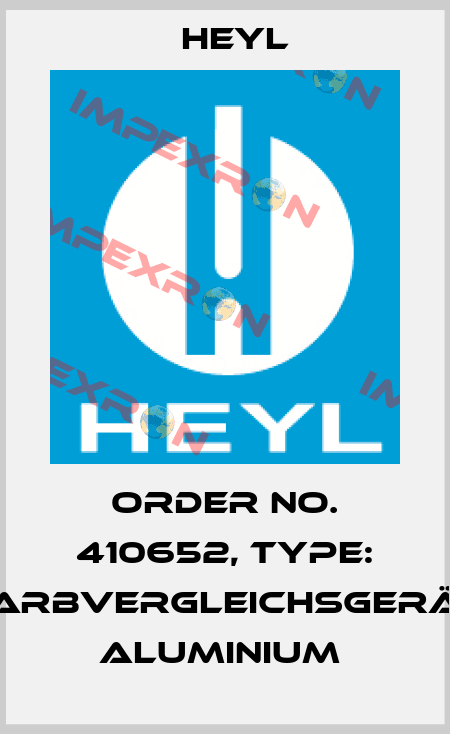 Order No. 410652, Type: Farbvergleichsgerät Aluminium  Heyl