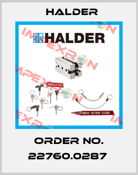 Order No. 22760.0287  Halder