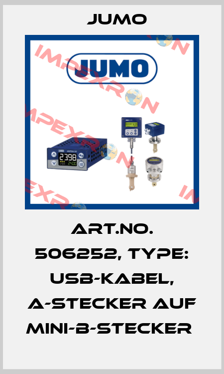 Art.No. 506252, Type: USB-Kabel, A-Stecker auf Mini-B-Stecker  Jumo