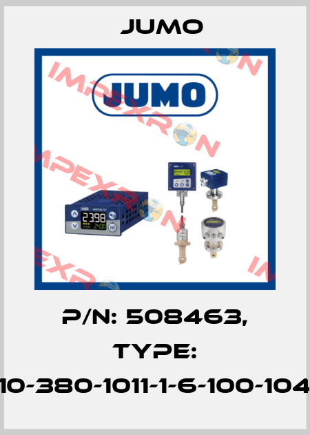 p/n: 508463, Type: 902815/10-380-1011-1-6-100-104-24/000 Jumo