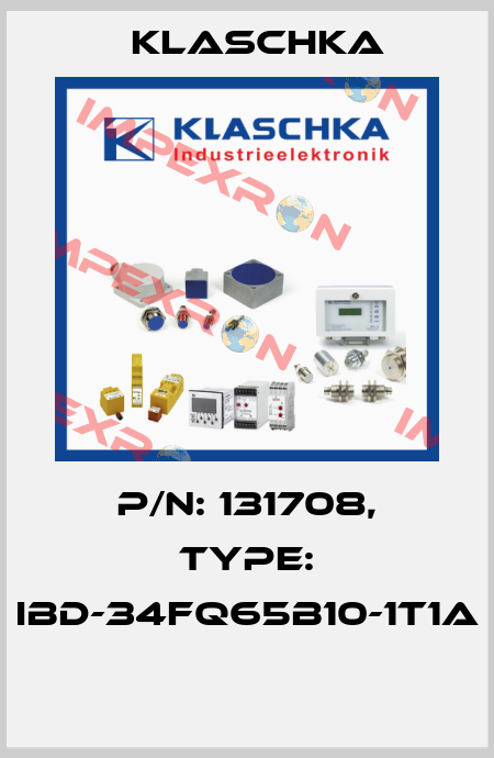 P/N: 131708, Type: IBD-34fq65b10-1T1A  Klaschka