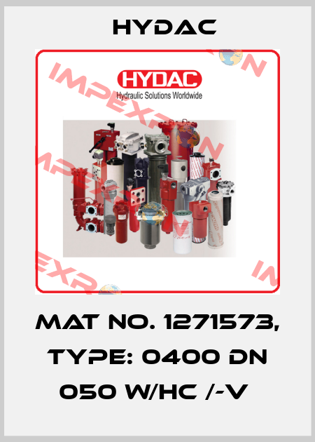 Mat No. 1271573, Type: 0400 DN 050 W/HC /-V  Hydac