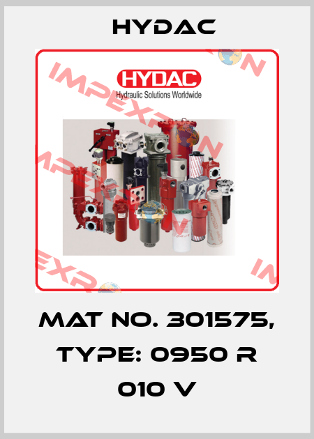 Mat No. 301575, Type: 0950 R 010 V Hydac