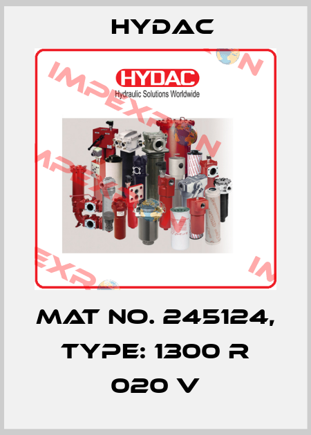 Mat No. 245124, Type: 1300 R 020 V Hydac