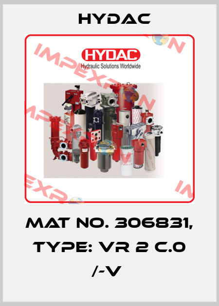 Mat No. 306831, Type: VR 2 C.0 /-V  Hydac