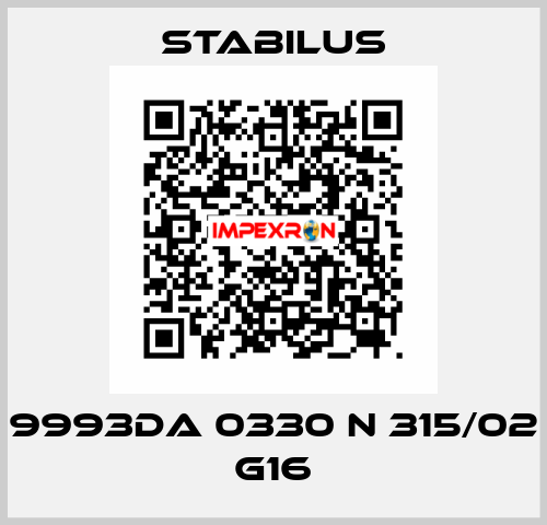9993DA 0330 N 315/02 G16 Stabilus