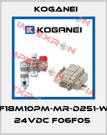 F18M10PM-MR-D251-W 24VDC F06F05  Koganei