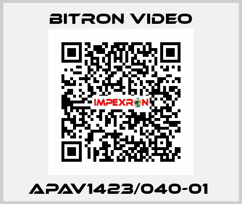 APAV1423/040-01  Bitron video