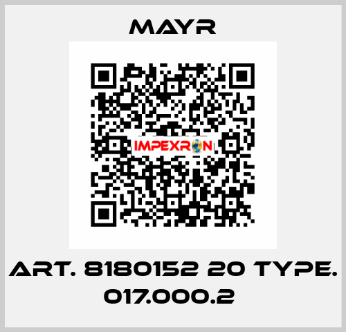 Art. 8180152 20 Type. 017.000.2  Mayr