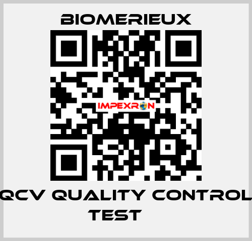 QCV quality control test     Biomerieux