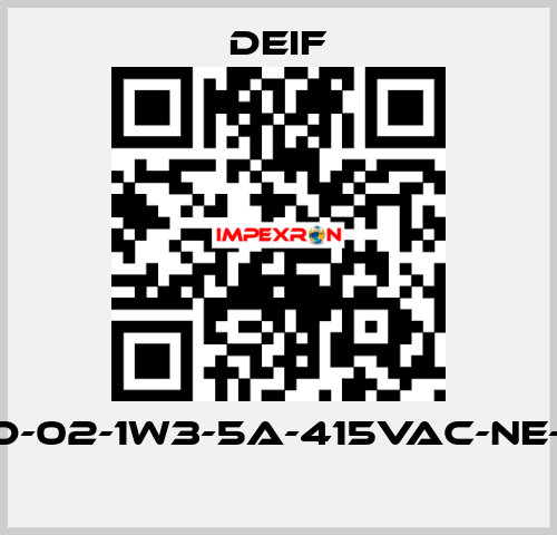 RMP-121D-02-1W3-5A-415VAC-NE-230VAC  Deif