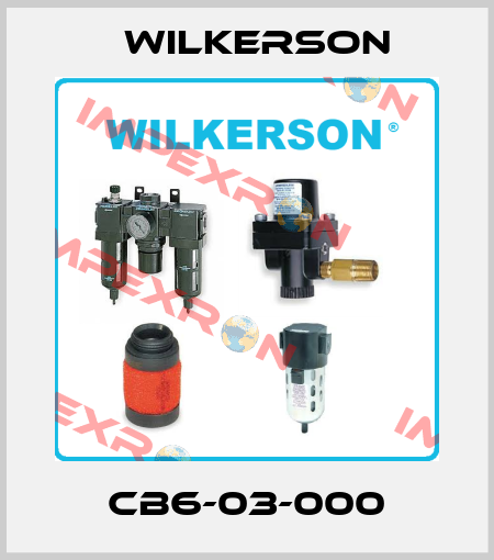 CB6-03-000 Wilkerson