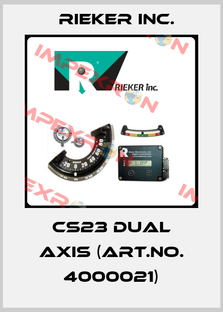 CS23 DUAL AXIS (ART.NO. 4000021) Rieker Inc.