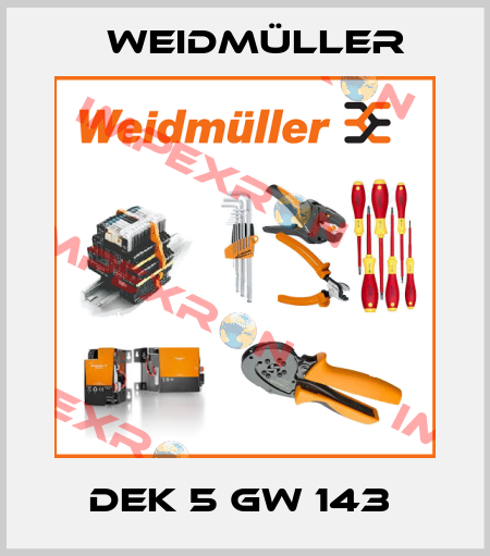 DEK 5 GW 143  Weidmüller
