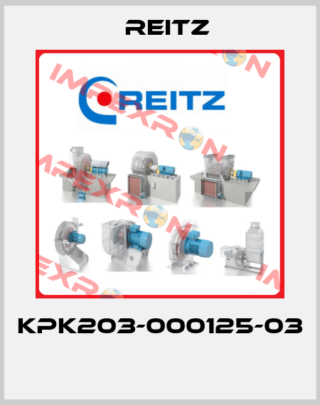 KPK203-000125-03  Reitz