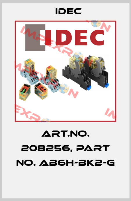 Art.No. 208256, Part No. AB6H-BK2-G  Idec