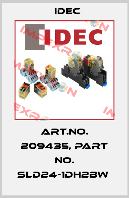 Art.No. 209435, Part No. SLD24-1DH2BW  Idec