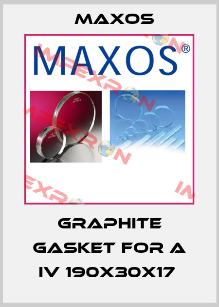 GRAPHITE GASKET FOR A IV 190X30X17  Maxos