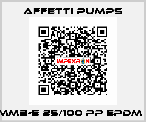 MMB-E 25/100 PP EPDM   Affetti pumps