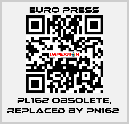 PL162 obsolete, replaced by PN162  Euro Press