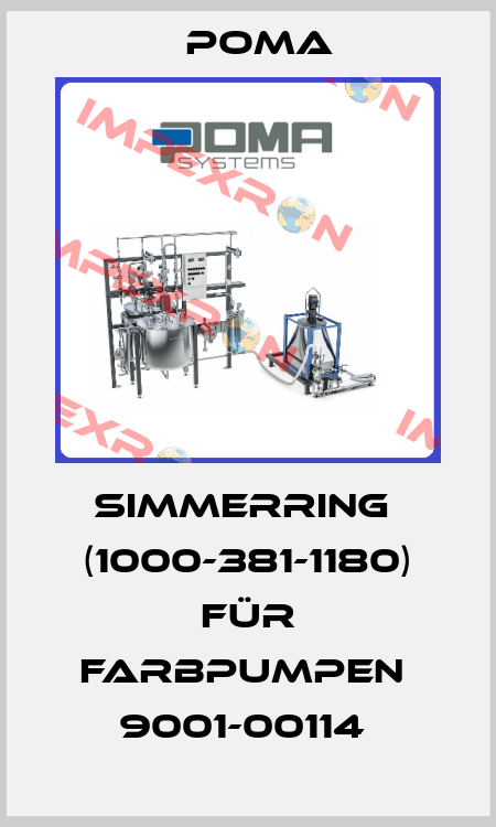 SIMMERRING  (1000-381-1180) FÜR FARBPUMPEN  9001-00114  Poma