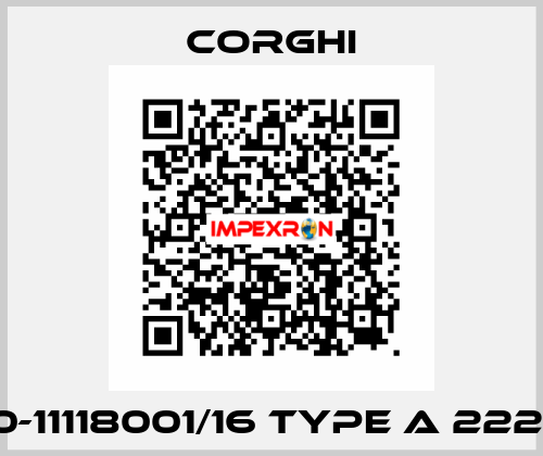 0-11118001/16 Type A 222  Corghi
