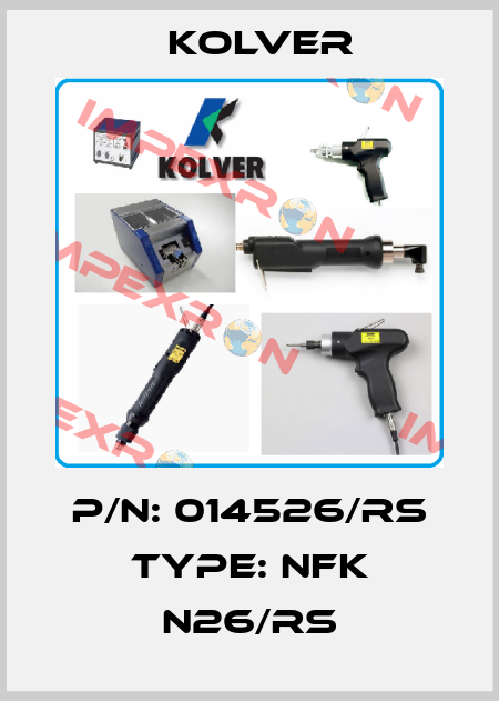 P/N: 014526/RS Type: NFK N26/RS KOLVER