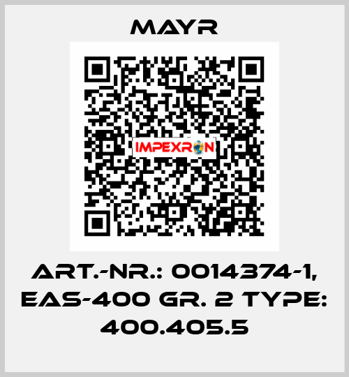 Art.-Nr.: 0014374-1, EAS-400 Gr. 2 Type: 400.405.5 Mayr