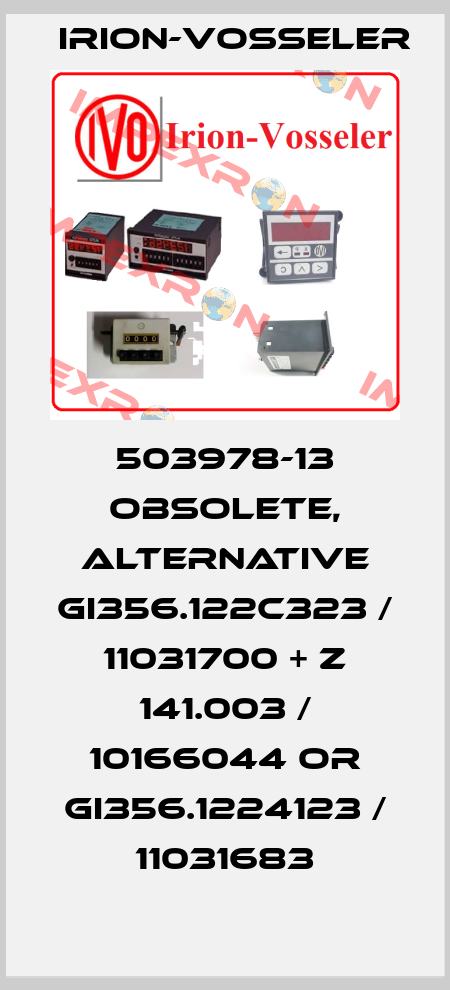 503978-13 obsolete, alternative GI356.122C323 / 11031700 + Z 141.003 / 10166044 or GI356.1224123 / 11031683 Irion-Vosseler