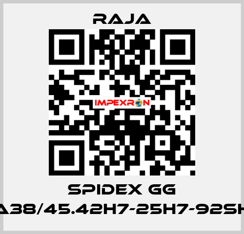 SPIDEX GG A38/45.42H7-25H7-92SH Raja