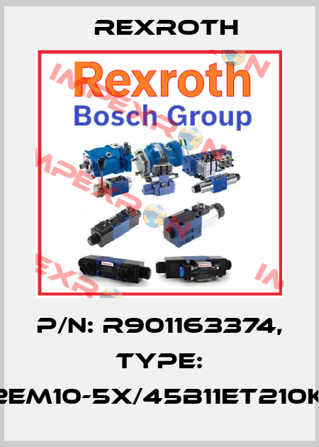 P/N: R901163374, Type: 4WS2EM10-5X/45B11ET210K31BV Rexroth