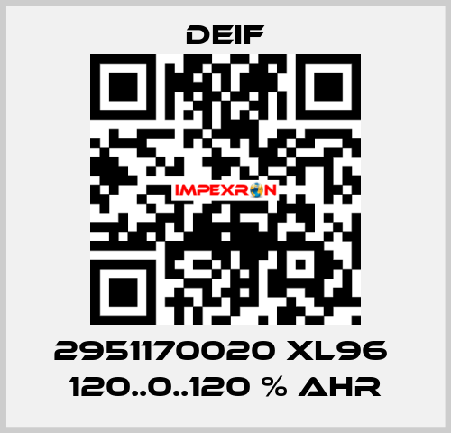 2951170020 XL96  120..0..120 % AHR Deif