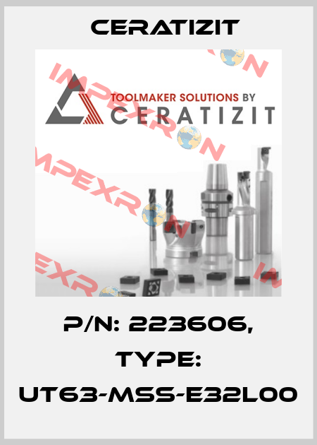 P/N: 223606, Type: UT63-MSS-E32L00 Ceratizit