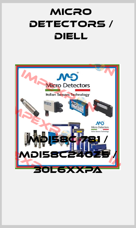 MDI58C 781 / MDI58C240Z5 / 30L6XXPA
 Micro Detectors / Diell