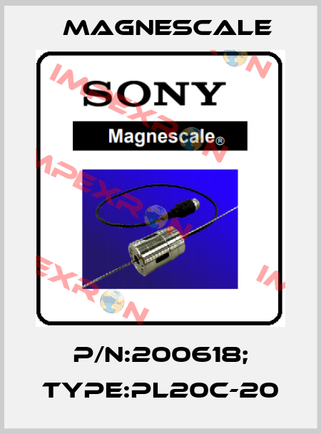P/N:200618; Type:PL20C-20 Magnescale