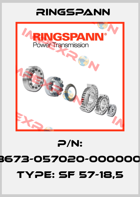 P/N: 3673-057020-000000, Type: SF 57-18,5 Ringspann