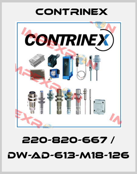 220-820-667 / DW-AD-613-M18-126 Contrinex