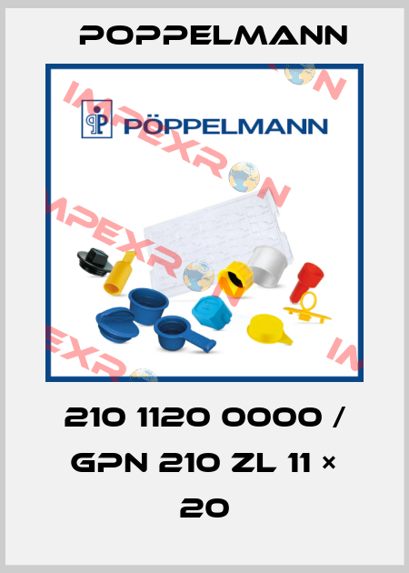 210 1120 0000 / GPN 210 ZL 11 × 20 Poppelmann