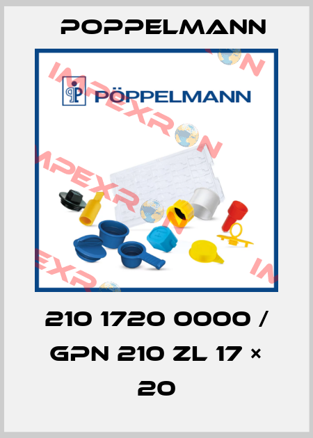 210 1720 0000 / GPN 210 ZL 17 × 20 Poppelmann