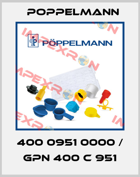 400 0951 0000 / GPN 400 C 951 Poppelmann