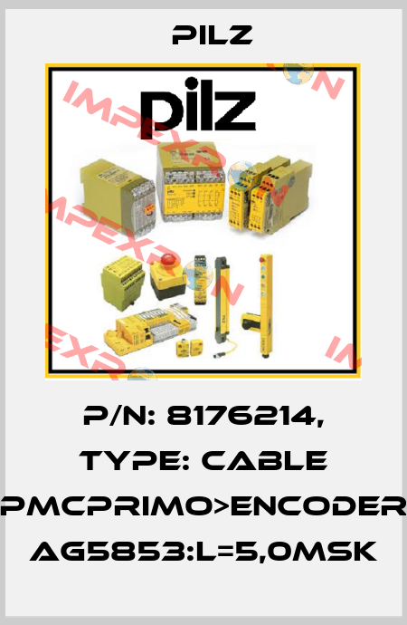 p/n: 8176214, Type: Cable PMCprimo>Encoder AG5853:L=5,0mSK Pilz