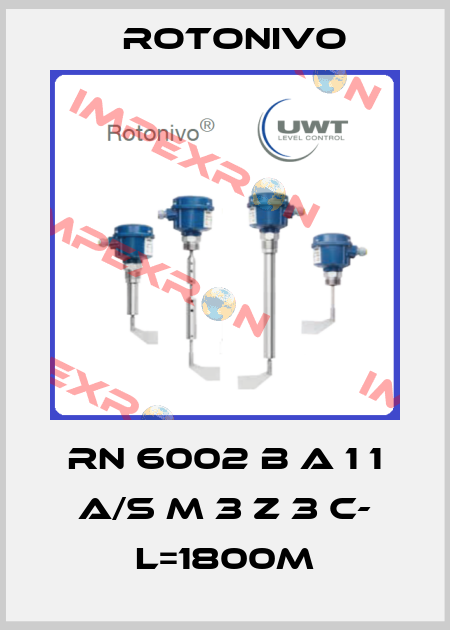 RN 6002 B A 1 1 A/S M 3 Z 3 C- L=1800m Rotonivo