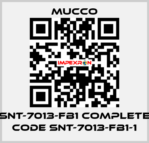 SNT-7013-FB1 complete code SNT-7013-FB1-1 mucco