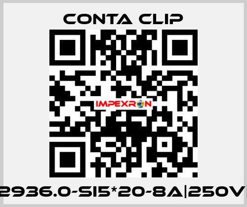 2936.0-SI5*20-8A|250V| Conta Clip