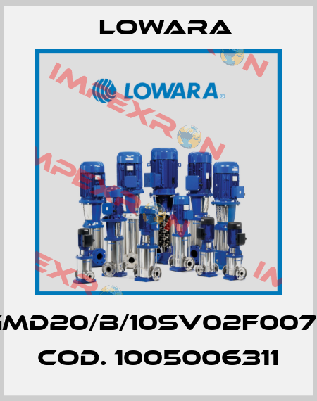 GMD20/B/10SV02F007T  cod. 1005006311 Lowara