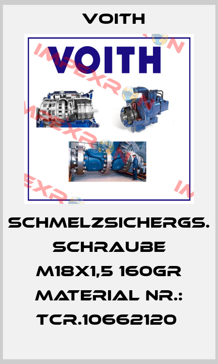 SCHMELZSICHERGS. SCHRAUBE M18X1,5 160GR MATERIAL NR.: TCR.10662120  Voith