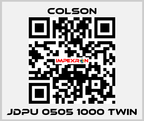 JDPU 0505 1000 TWIN Colson