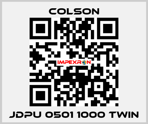 JDPU 0501 1000 TWIN Colson